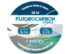 Леска Expert Profi Fluorocarbon Hybrid 30м 0,14мм. тест 3,15кг. (уп. 10шт)