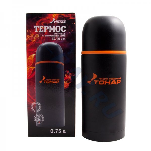 Термос HS.TM-024 750ML черный   Тонар