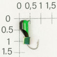 М.в. "Безнасадка" D 4 чёрный+зелёный, кубик, 1,6гр. (хамелеон) 06-059-21