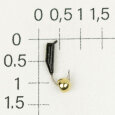 М.в. "Безнасадка" D 2 чёрный, латунный шарик, 0,4гр. (золото) 07-042-11 (5307-169-11)