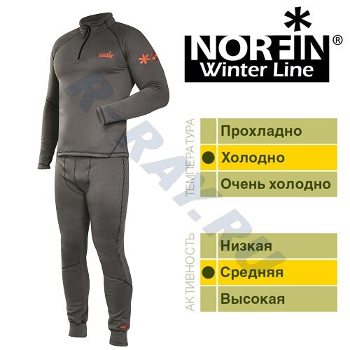 Термобелье WINTER LINE GRAY 01 р.S 3036001-S Norfin