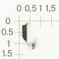 М.в. "Безнасадка" D 2 чёрный, кубик, 0,4гр. (серебро) 06-034-25