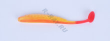 Приманка ZUB-BLEAK  90мм(3,5")-5шт, (цвет 011) желтое тело - красный хвост