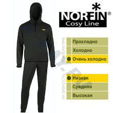 Термобельё дышашее 3007101-S "Cosy line" B (чёрный)   Norfin