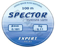 Леска Spektor 100 м светло-зеленая Ø 0,229мм. тест 9,01 кг. (уп. 10шт)