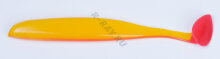 Приманка ZUB-IZI  86мм(3,4")-5шт, (цвет 011) желтое тело - красный хвост