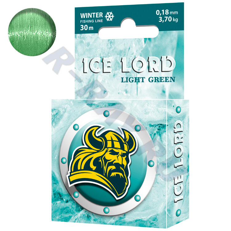 Леска Ice Lord Lihgt Green 0.18 30м (уп. 8шт)     Аква