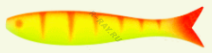 Рыбка неперф.  8 см, цв. 06 желто-оранжевая, 5 шт/упак