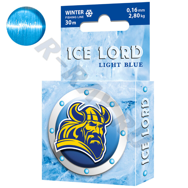 Леска Ice Lord Lihgt Blue 0.16 30м (уп. 8шт)     Аква