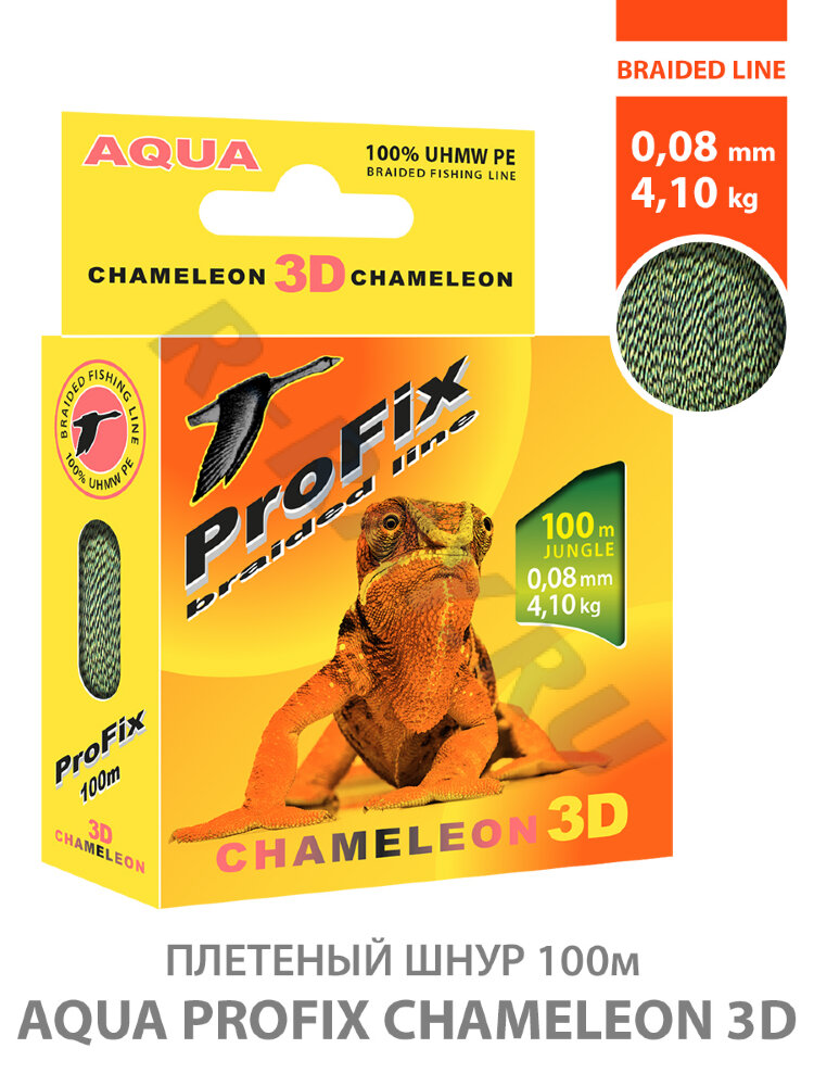 Пл. шнур ProFix Chameleon 3D Jungle 100m 0.08mm