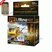 Пл. шнур PE Ultra Troll Multicolor 150m 0,40mm