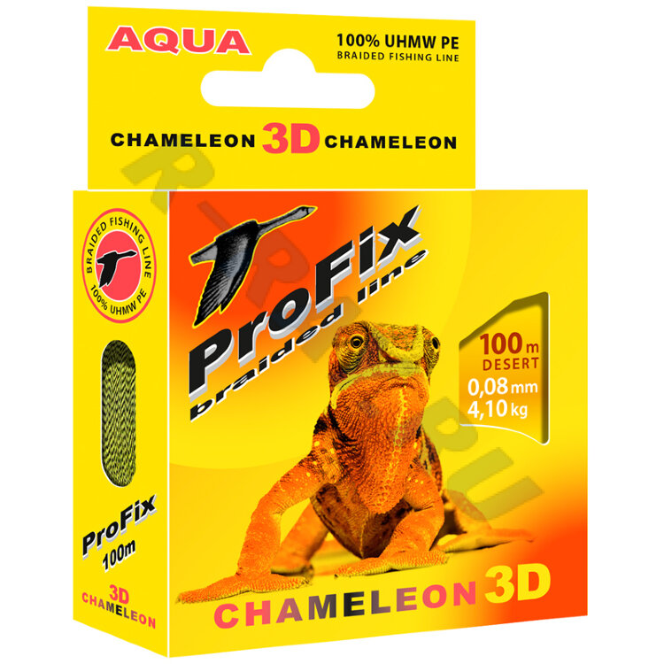 Пл. шнур ProFix Chameleon 3D Desert 100m 0.08mm