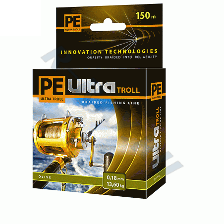 Пл. шнур PE Ultra Troll Olive 150m 0,20mm
