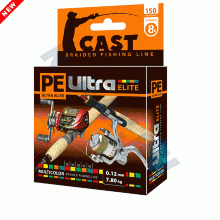Пл. шнур PE Ultra Elite Cast Multicolor (10) 150m 0,18mm