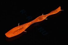 Червь "Ленточник" 56мм. цв. оранжевый флюо (уп. 10шт.) арт.10709     Microkiller