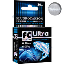 Леска FC Ultra Fluorocarbon 100% 0.30  30м (уп. 8шт)   Aqua