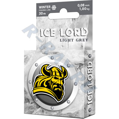 Леска Ice Lord Lihgt Grey 0.10 30м (уп. 8шт)     Аква