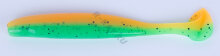 Приманка ZUB-IZI  86мм(3,4")-5шт, (цвет 022) зеленый верх - оранжевый низ