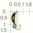 М.в. 08-330-100-13 Пиявка D 3 коронка латунь кубик хамелеон 0,9гр.  (уп. 20шт)     ЗМ
