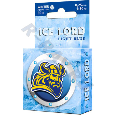 Леска Ice Lord Lihgt Blue 0.25 30м (уп. 8шт)     Аква