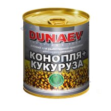 Добавка к прикорму "Дунаев Конопля Кукуруза" 320мл. (металлобанка)