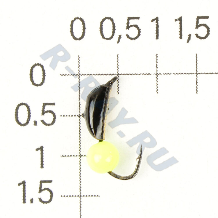 М.в. 07-320-100-07 Пингвин D 2 коронка латунь ядрёный глаз лимон 0,5гр.(уп. 15шт)    ЗМ