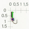 М.в. "Безнасадка" D 1,5 чёрная+зелёная, кубик, 0,2гр. (хамелеон) 06-027-21