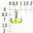 Крючки ''Тройник ''Капля'' №14, цвет 02 желтый, VD-092C (BN)'', 10 шт/уп