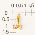 Морм.вольфр. Чертик 2,5 гальваника  золото (уп. 15шт)                1691