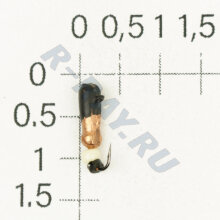 М.в. "Муравей" D 2,5 петля чёрный+медь, бисер, 0,4гр. 34-012