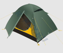 Палатка Travel 2 BTrace (Зелёный)   Т0102