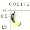 М.в. 12-330-100-07 Уралка D 3 коронка латунь ядрёный глаз лимон 0,7гр.  (уп. 15шт)     ЗМ