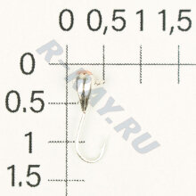 М.в. Капля с ушком эребус с коронкой 4,0 мм 0,90 гр. Sil   MW-SP-6440W-SIL