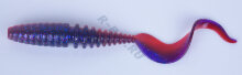 Приманка ZUB-TWIST 150мм(5,9")-4шт, (цвет 021) фиолетовый верх -красный низ