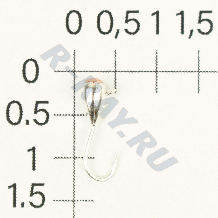 М.в. Капля с ушком эребус с коронкой 3,0 мм 0,35 гр. Sil   MW-SP-6430W-SIL