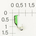 М.в. "Безнасадка" D 2 чёрный+зелёный, кубик, 0,4гр. (серебро) 07-020-25