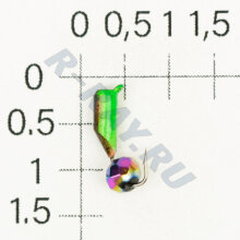 М.в. "Безнасадка" D 2,5 чёрный+зелёный, гр шарик, 0,6гр. (хамелеон) 02-024-21