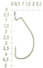 Крючки VD-102 Wide Range Worm (BLN) №  1/0, 4 шт/уп