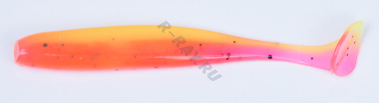 Приманка ZUB-IZI  86мм(3,4")-5шт, (цвет 023) желтый верх - розовый низ
