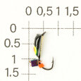 М.в. 09-320-100-15 Подёнка D 2 коронка латунь подвес кубик хамелеон 0,5гр.  (уп. 20шт)     ЗМ