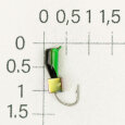 М.в. "Безнасадка" D 3 чёрный+зелёный, кубик, 0,7гр. (хамелеон)  06-051-21