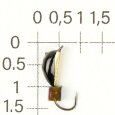 М.в. 09-330-100-13 Подёнка D 3 коронка латунь кубик хамелеон 0,9гр.(уп. 15шт) ЗМ
