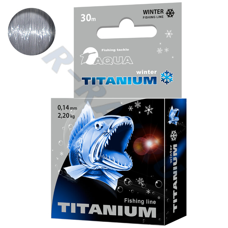 Леска Titanium 0.14 30м     Аква